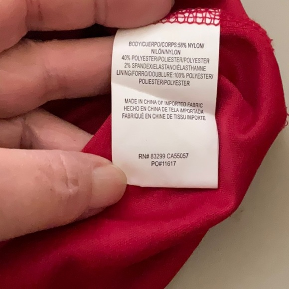 Ombre Lace Red Bodycon Dress Size 6 - Picture 6 of 6